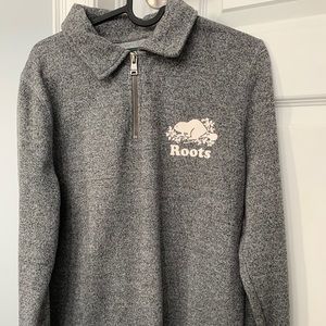 Roots half-zip sweater